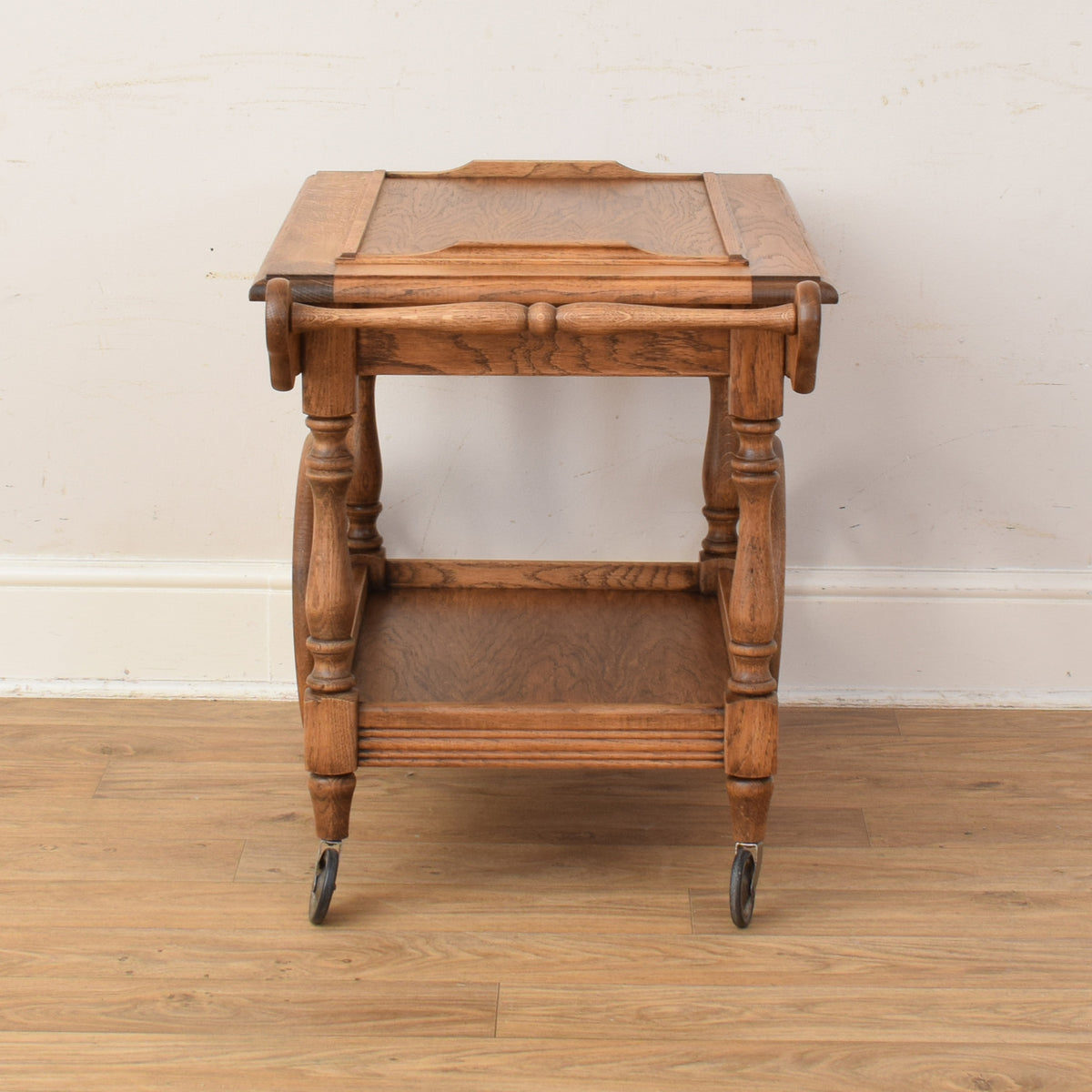 Oak Wagon Wheel Trolley