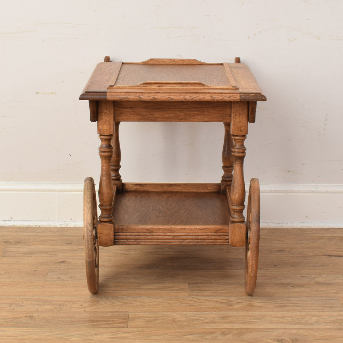 Oak Wagon Wheel Trolley