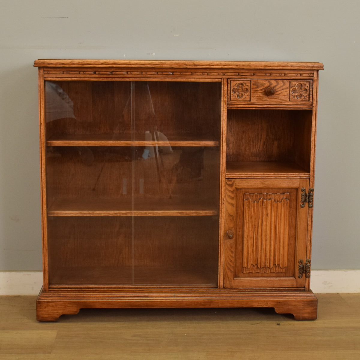 Glazed Oak Bookcase