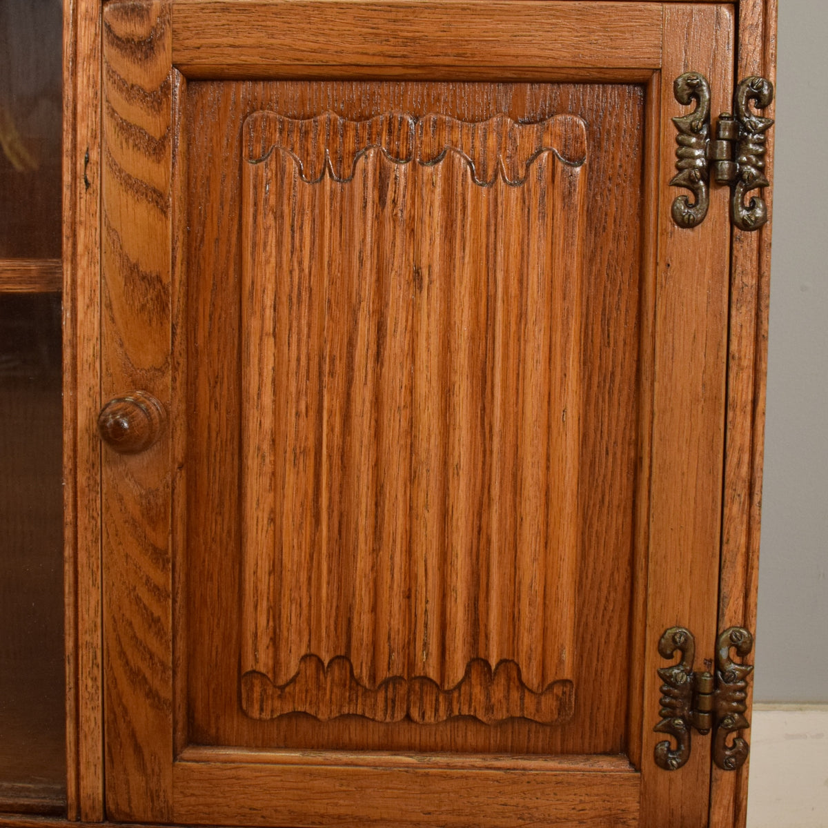 Glazed Oak Bookcase