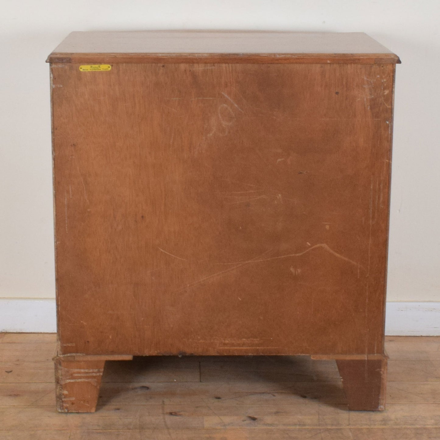 Bow Fronted Walnut Chest of Drawers