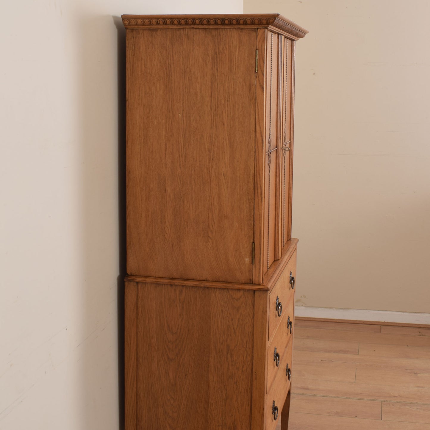 Unusual Oak Tallboy