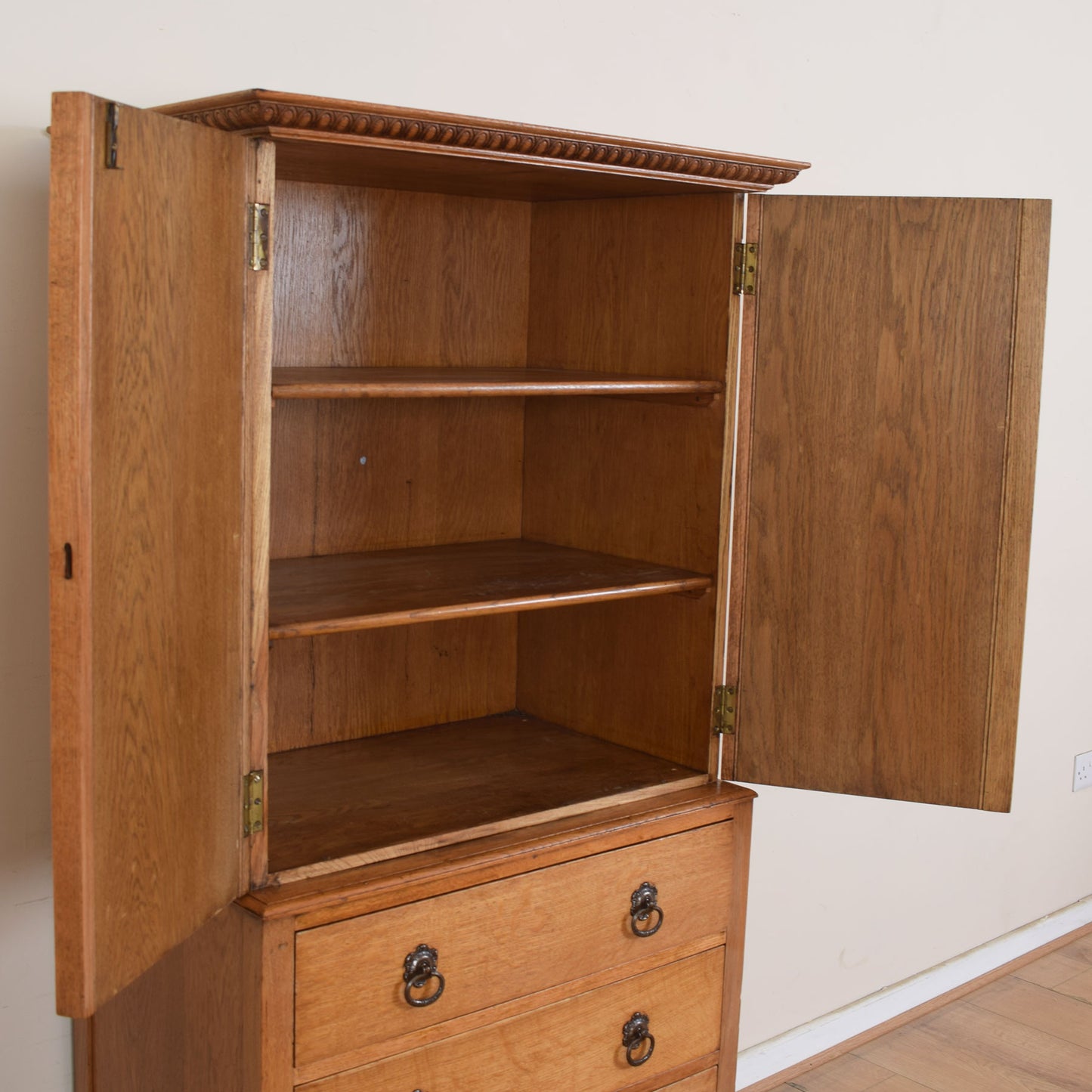 Unusual Oak Tallboy