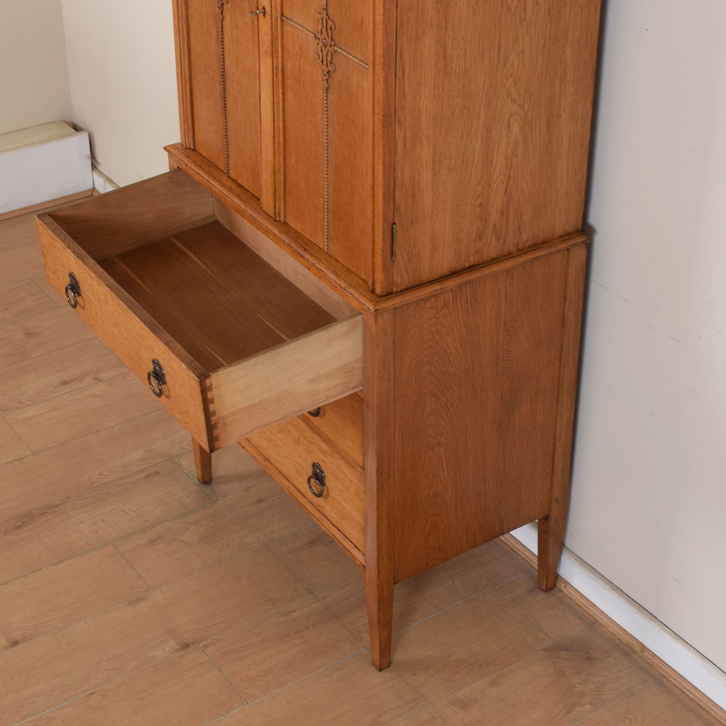 Unusual Oak Tallboy