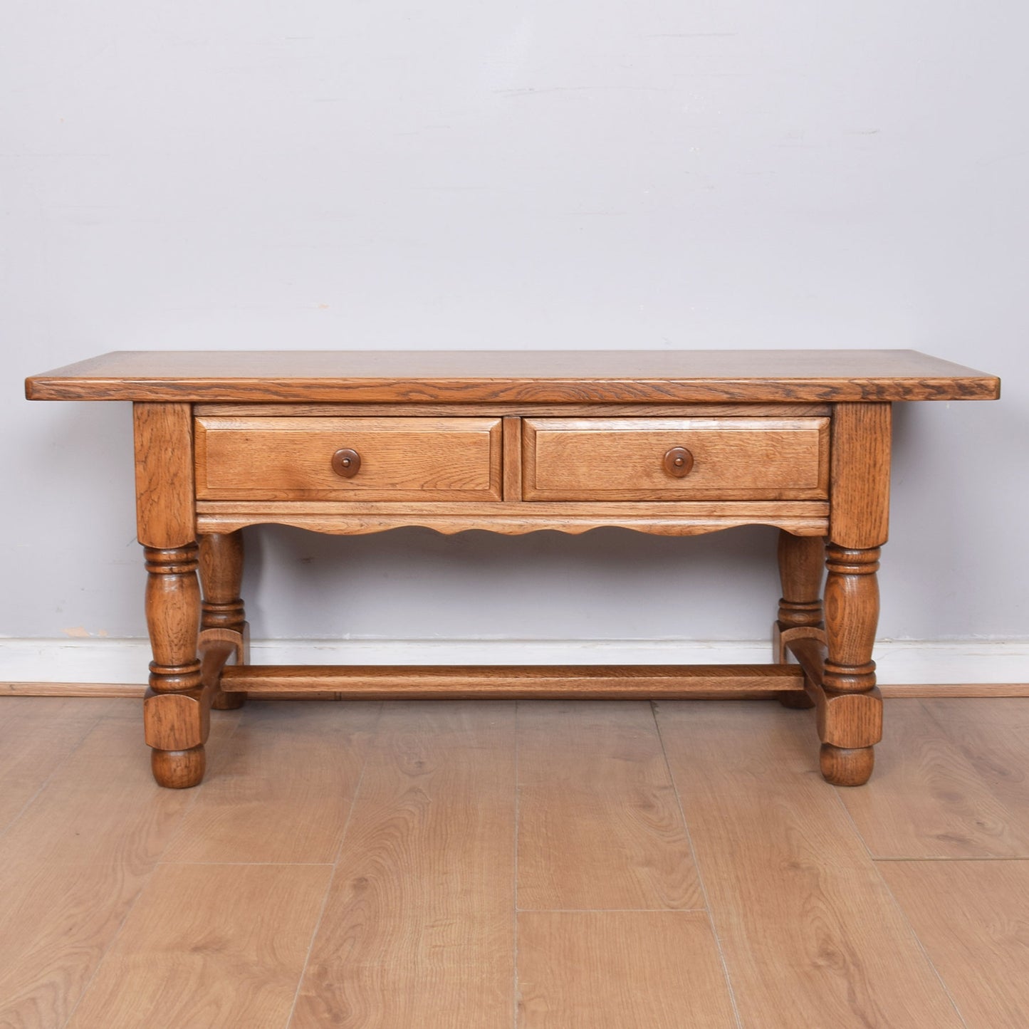 Oak Two-Drawer Coffee Table