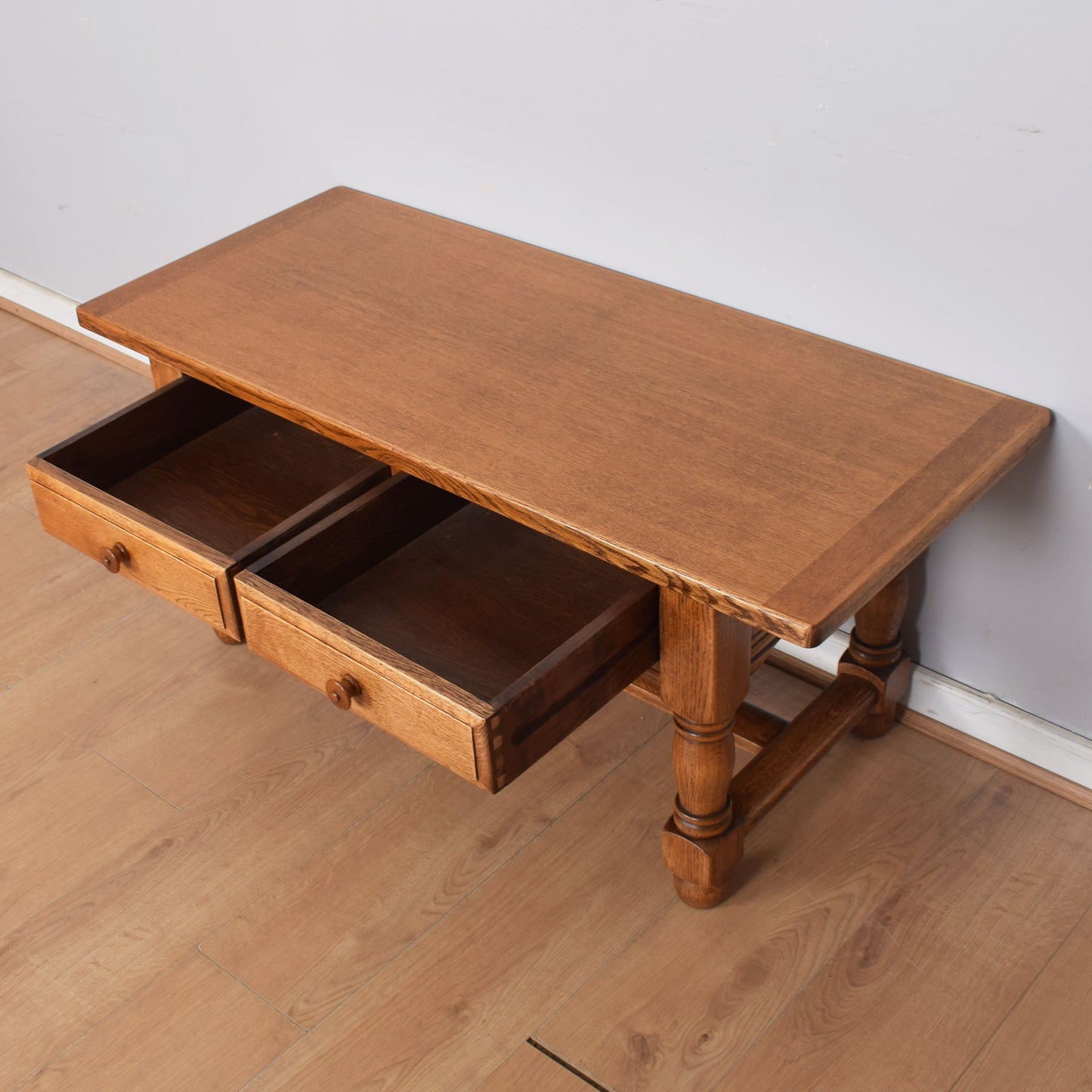 Oak Two-Drawer Coffee Table