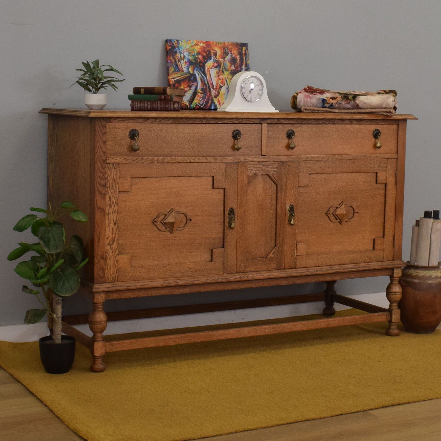 Restored Oak Sideboard