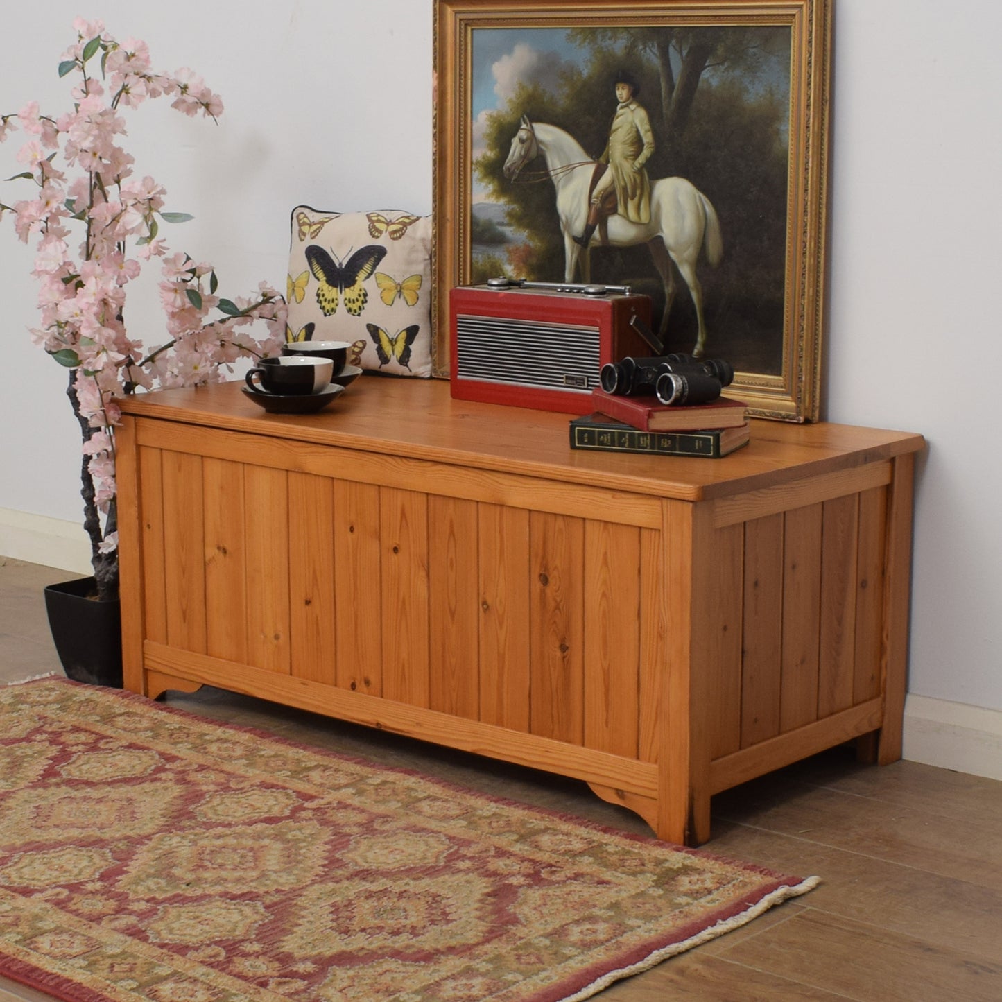 Pine Blanket Box