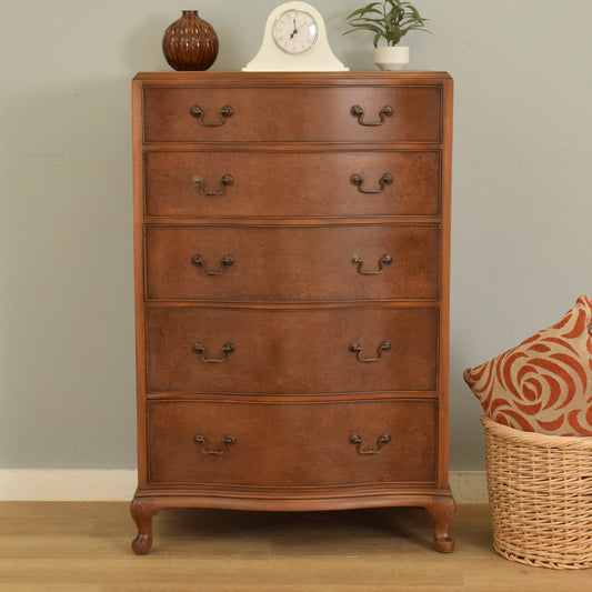 Mahogany and Walnut Chest of Drawers