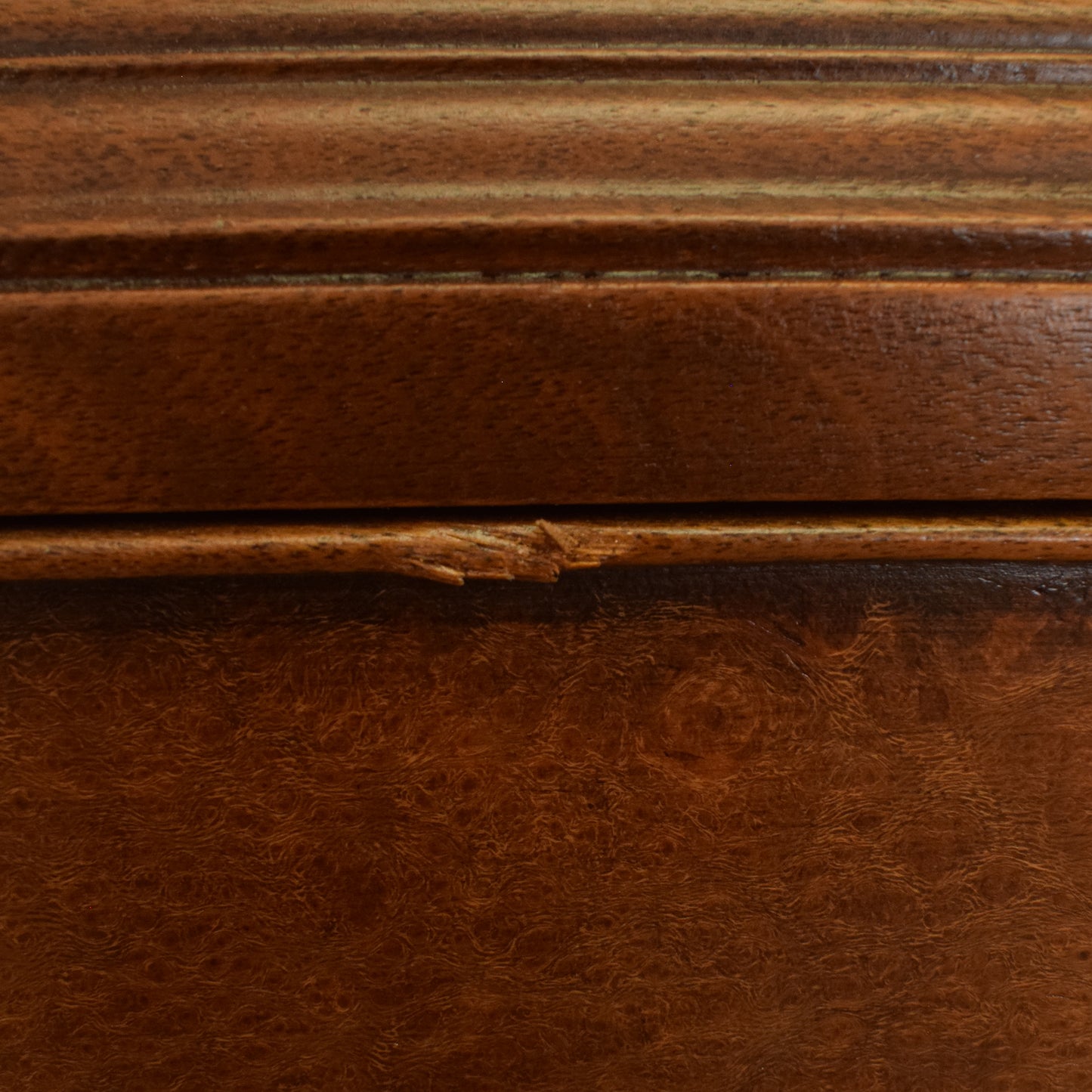 Mahogany and Walnut Chest of Drawers