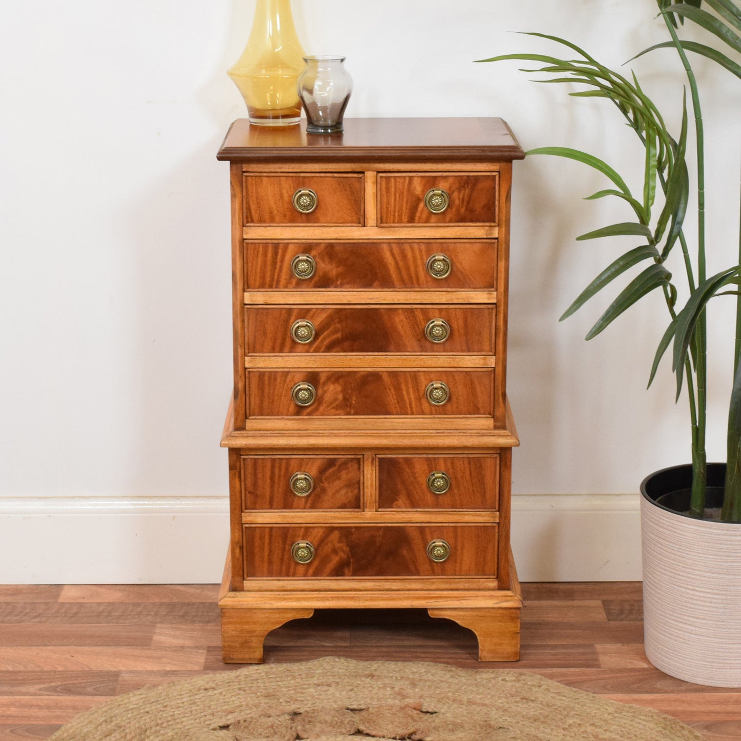 Flamed Mahogany Chest of Drawers