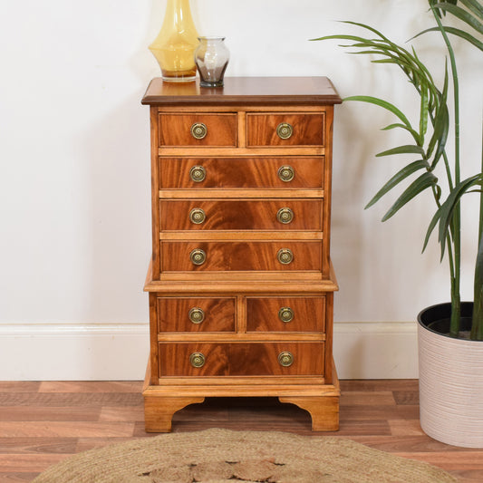 Flamed Mahogany Chest of Drawers