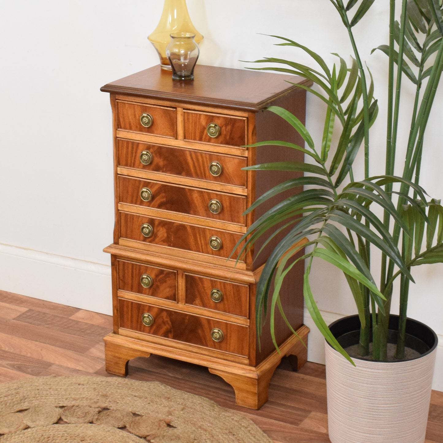 Flamed Mahogany Chest of Drawers