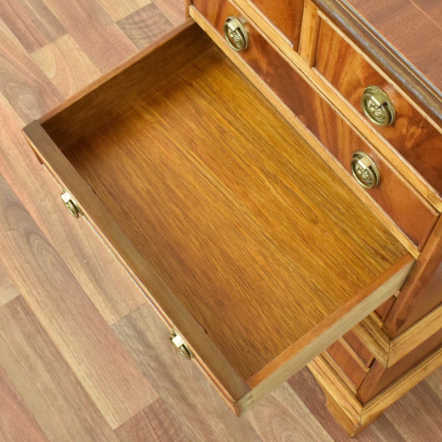 Flamed Mahogany Chest of Drawers