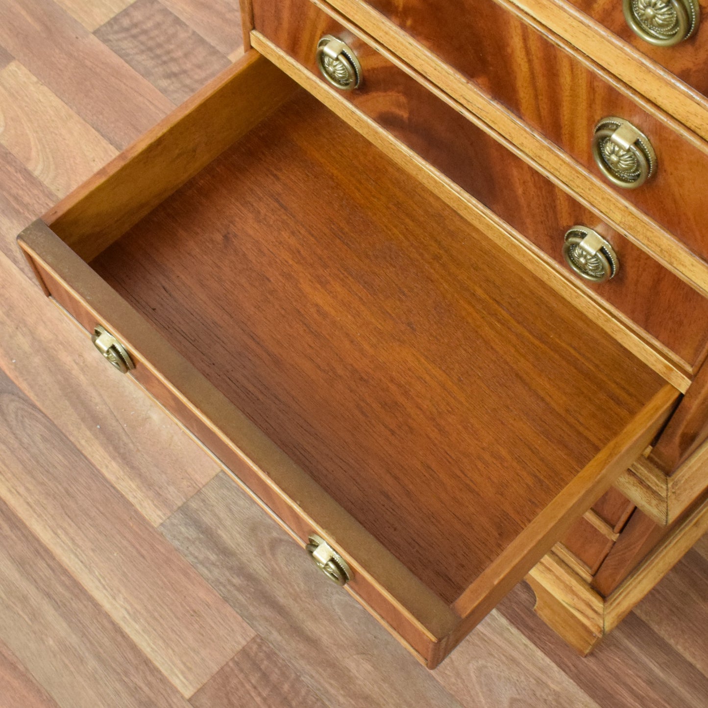 Flamed Mahogany Chest of Drawers