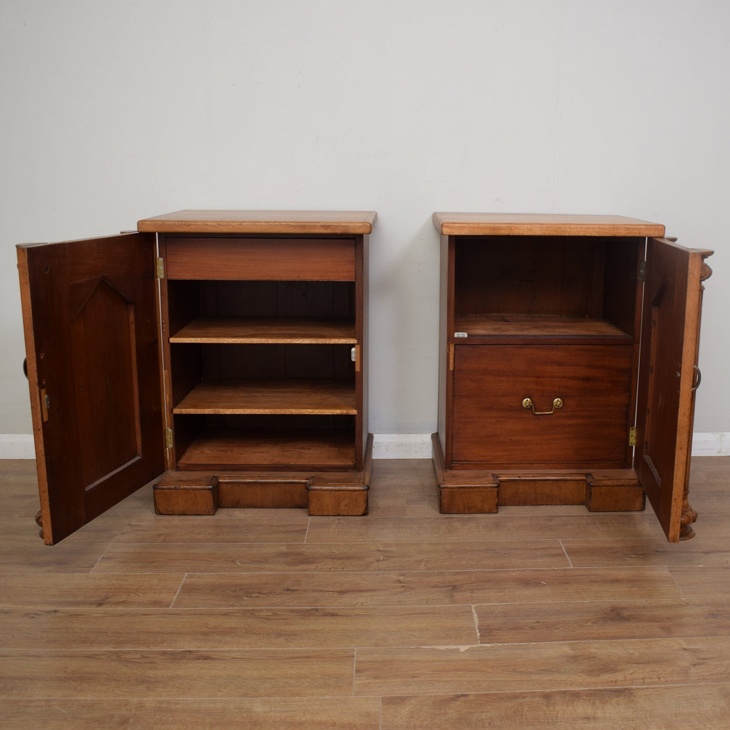 Pair of Oak Cabinets