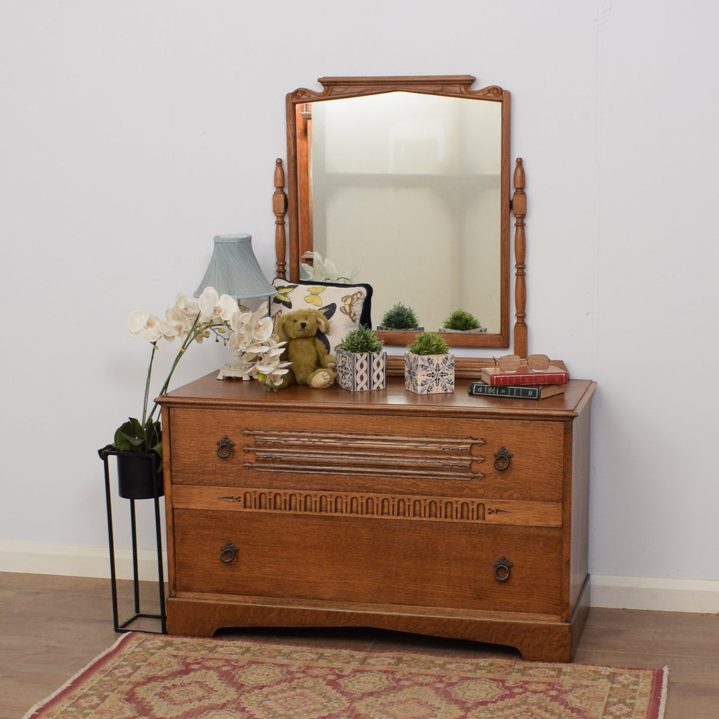 Restored Oak Dressing Table