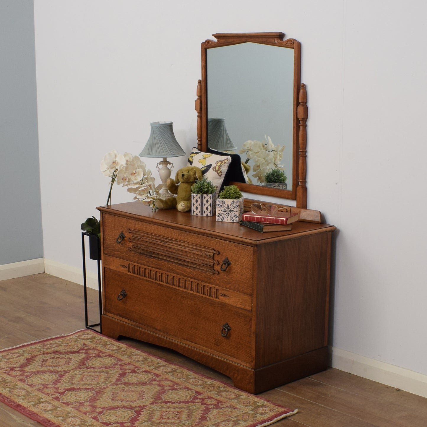 Restored Oak Dressing Table