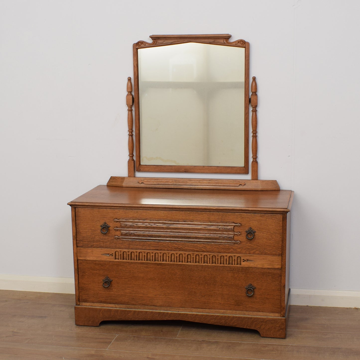 Restored Oak Dressing Table