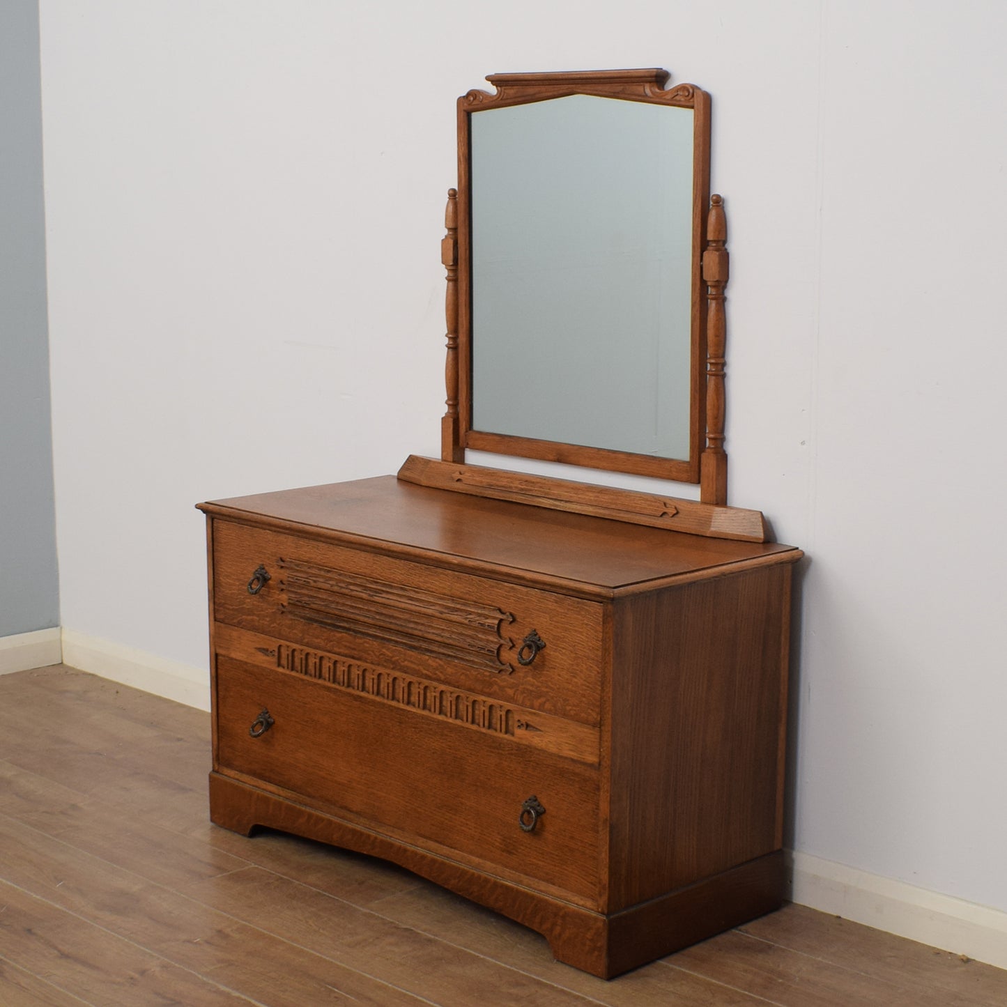 Restored Oak Dressing Table