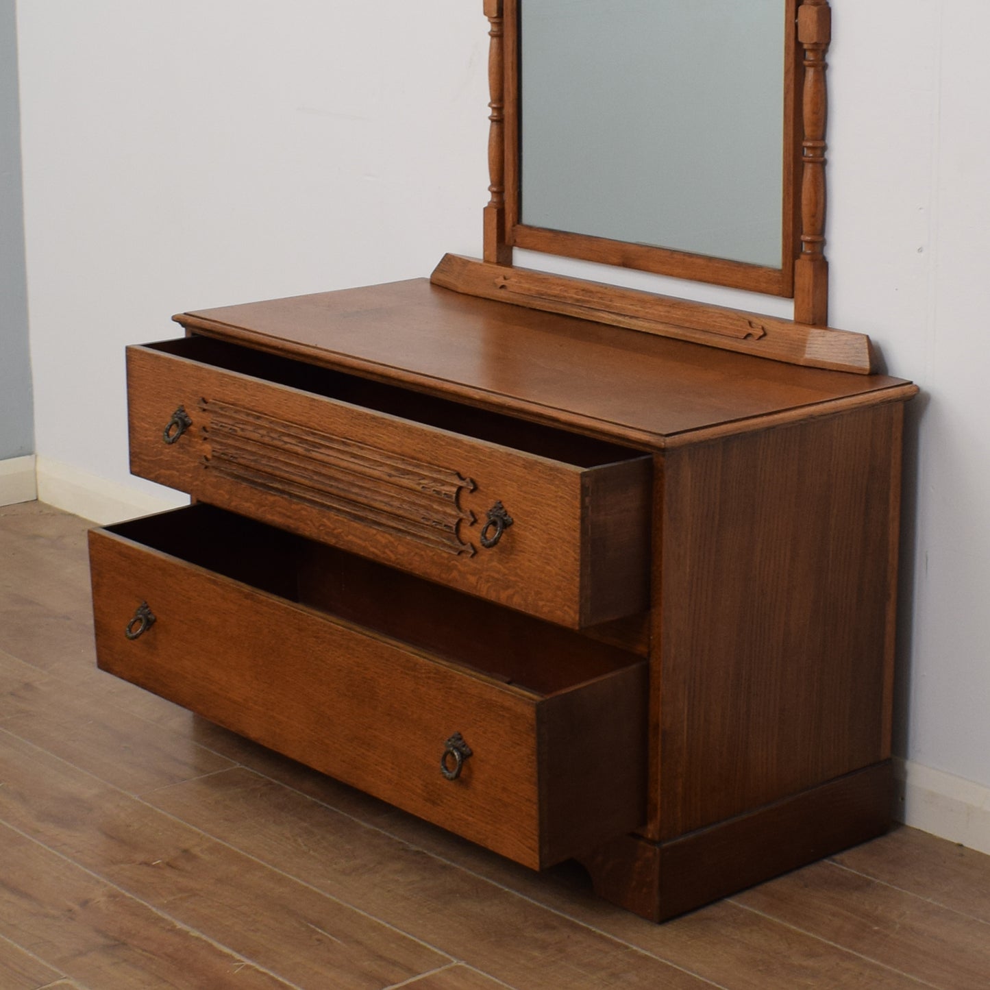 Restored Oak Dressing Table