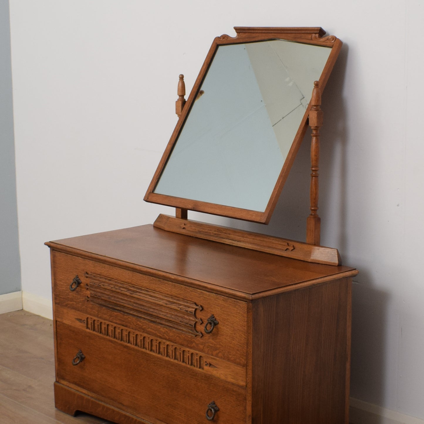 Restored Oak Dressing Table