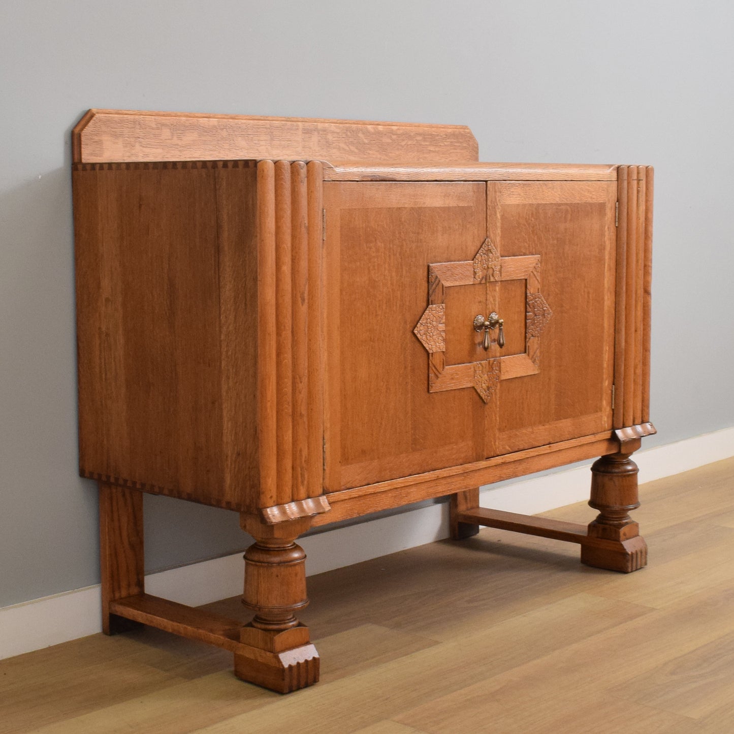 Oak Art-Deco Style Sideboard