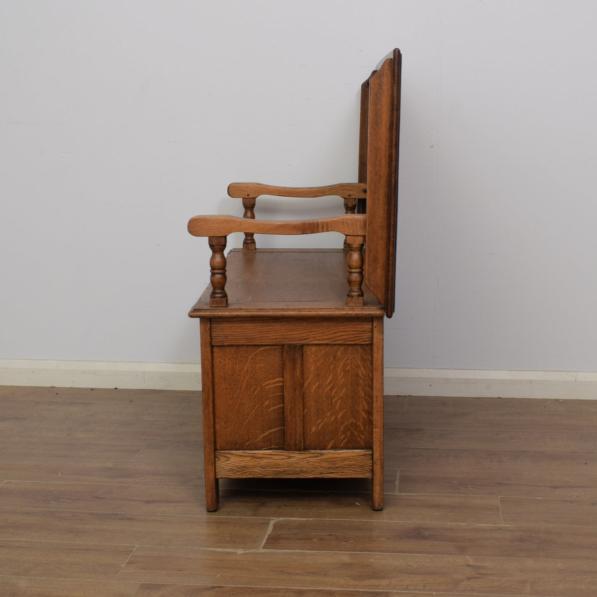 Restored Oak Monks Bench