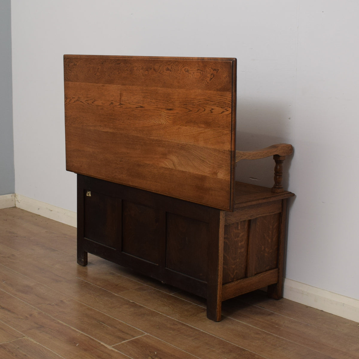 Restored Oak Monks Bench