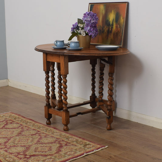 Barley Twist Drop Leaf Table