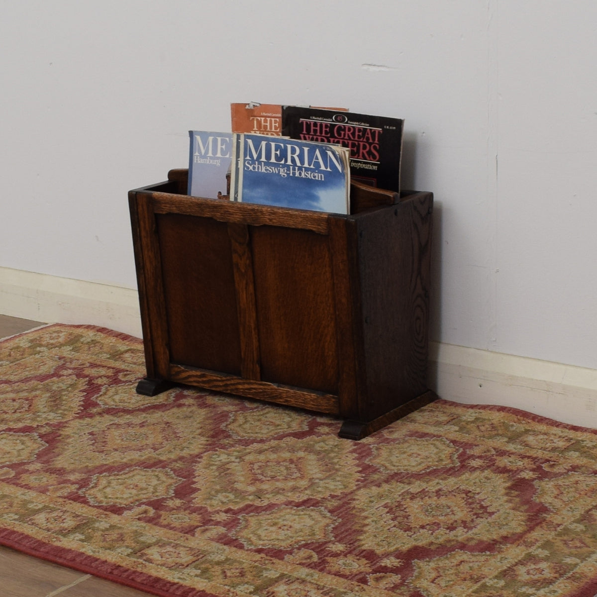 Oak Magazine Rack