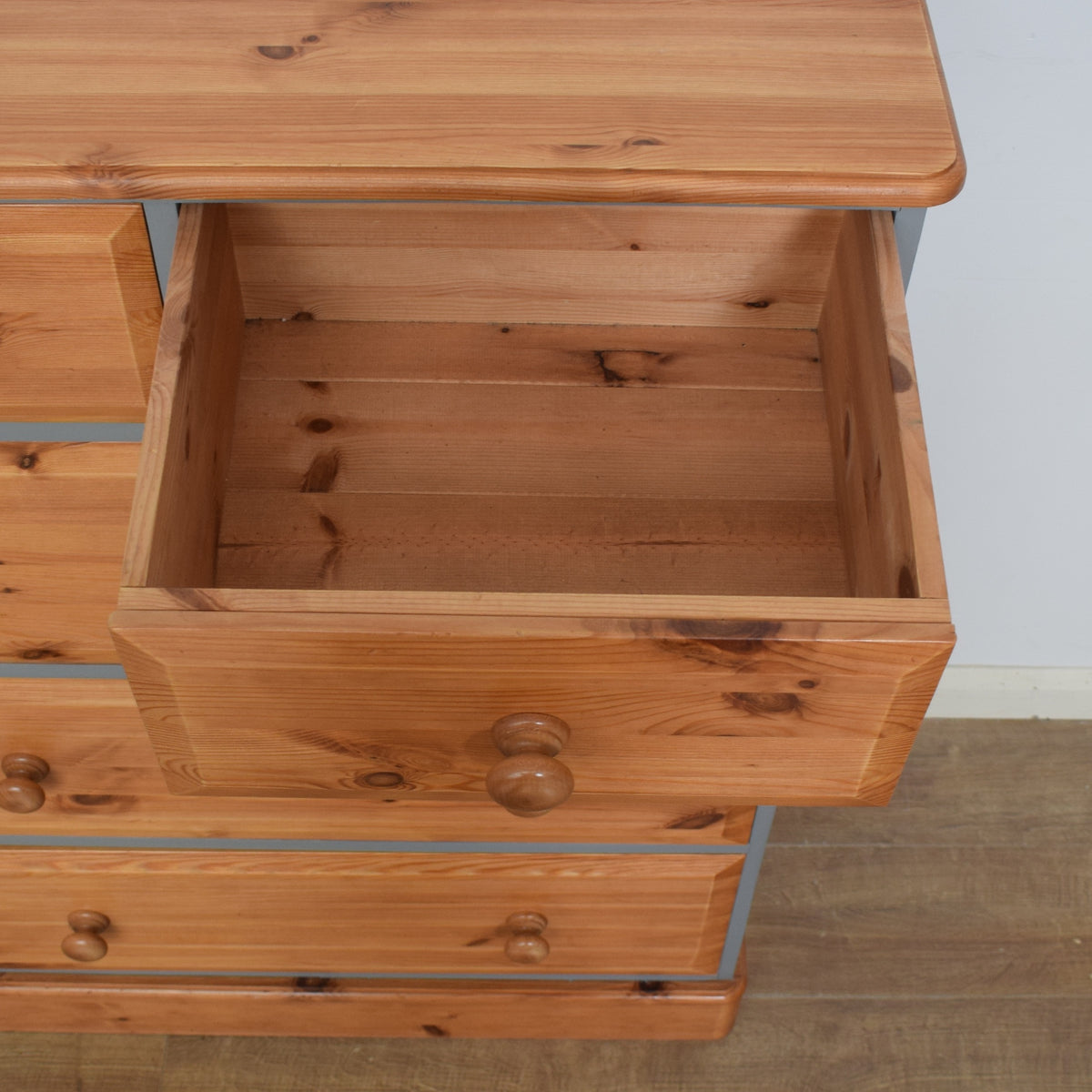 Painted Pine Chest Of Drawers