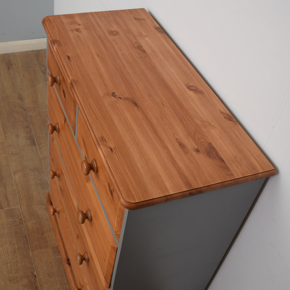Painted Pine Chest Of Drawers