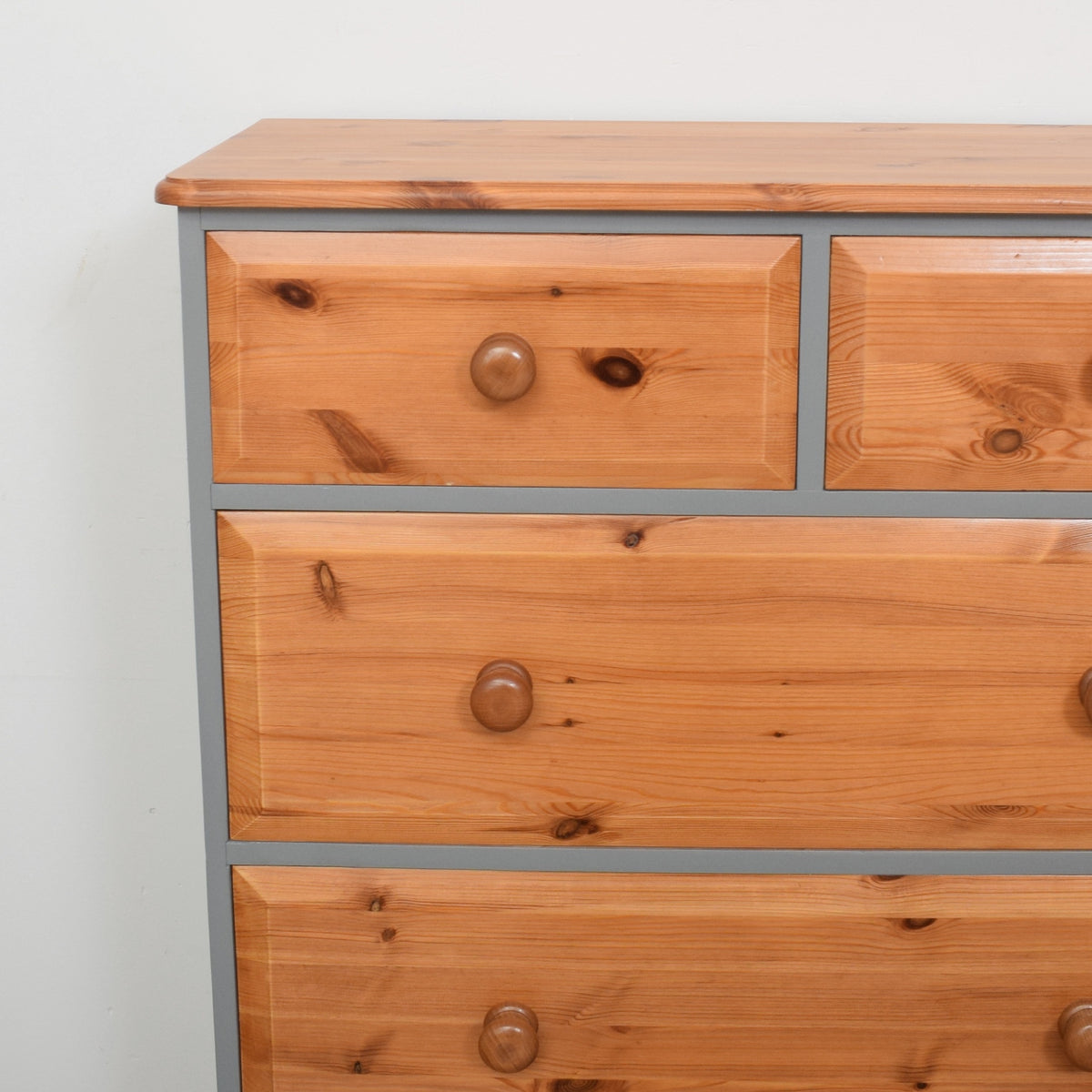 Painted Pine Chest Of Drawers