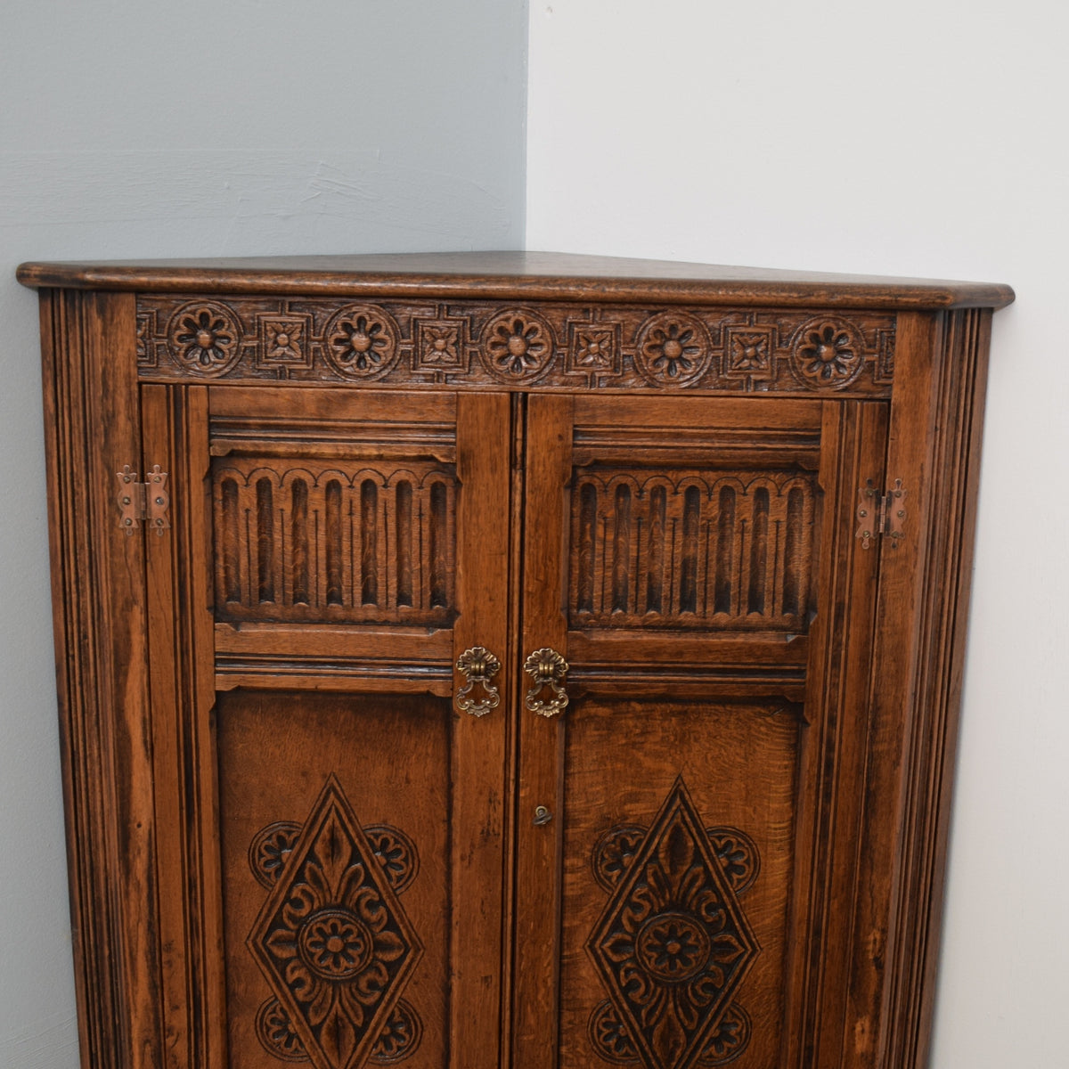 Restored Carved Corner Unit