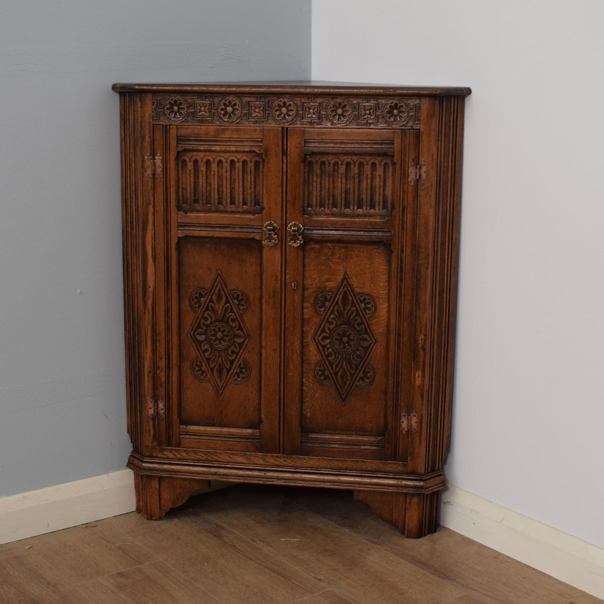 Restored Carved Corner Unit