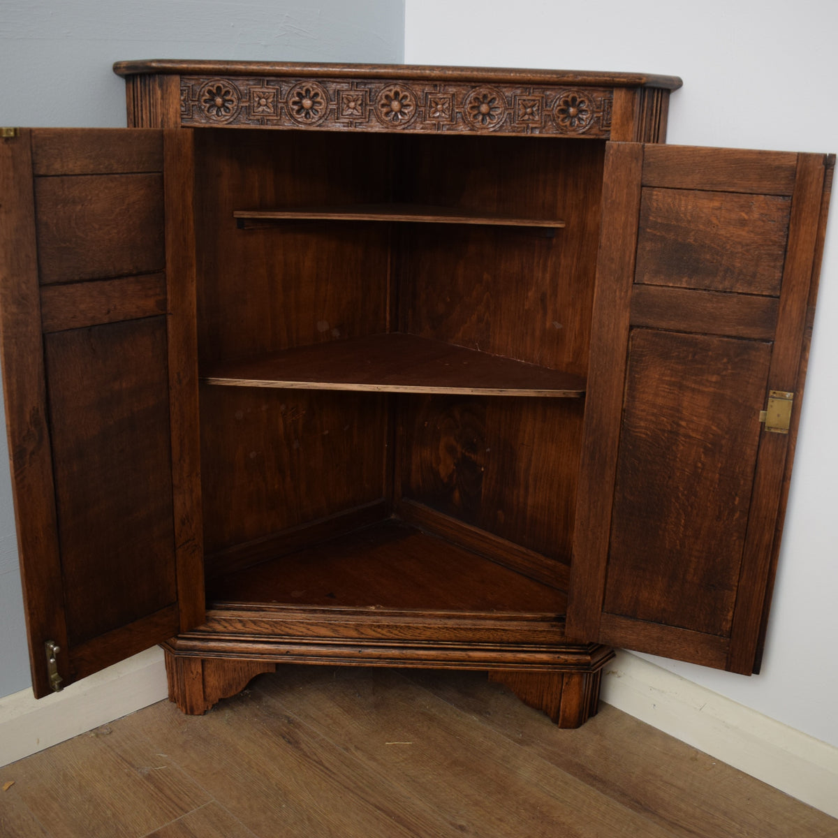 Restored Carved Corner Unit