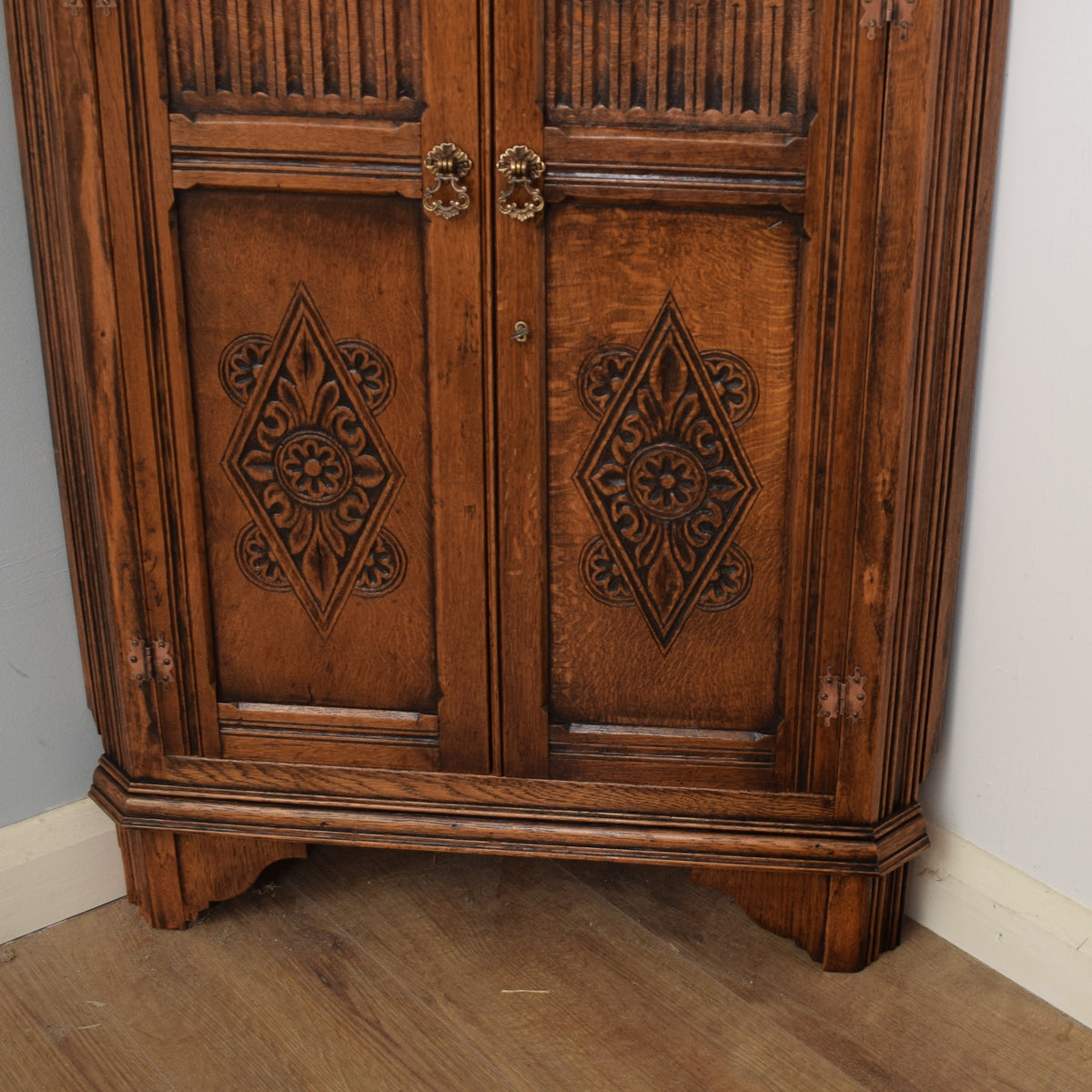 Restored Carved Corner Unit