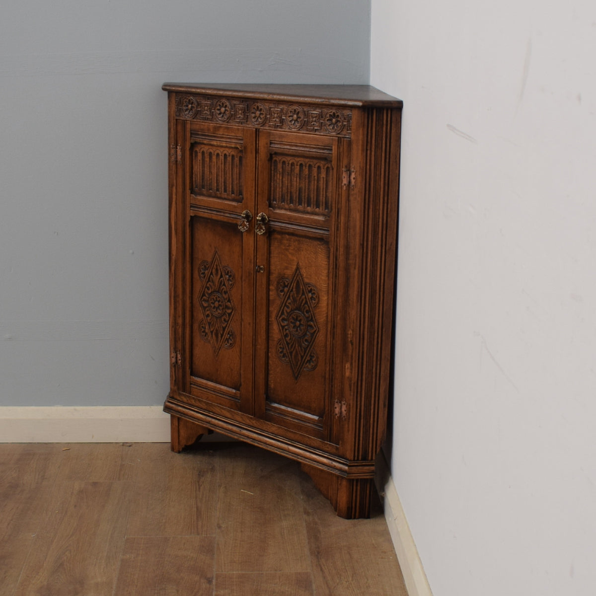 Restored Carved Corner Unit