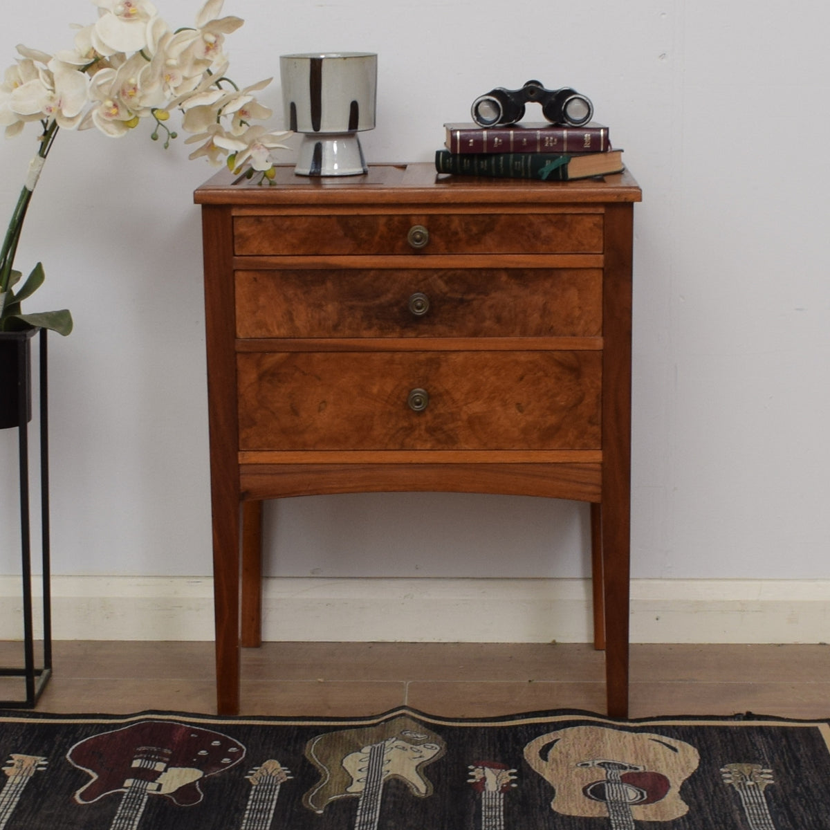 Restored Mahogany Small Chest Of Drawers