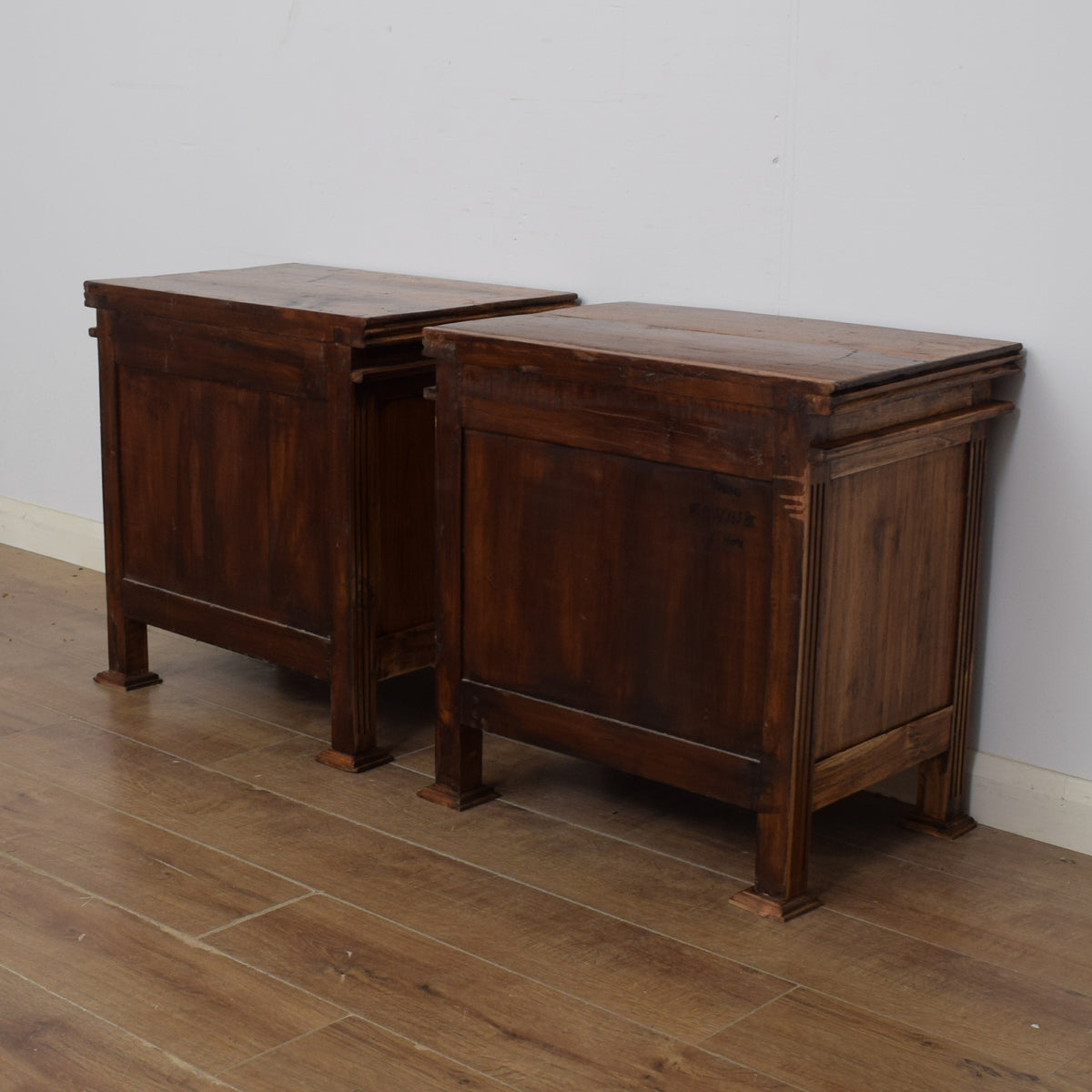 Restored Pair of Hardwood Bedsides
