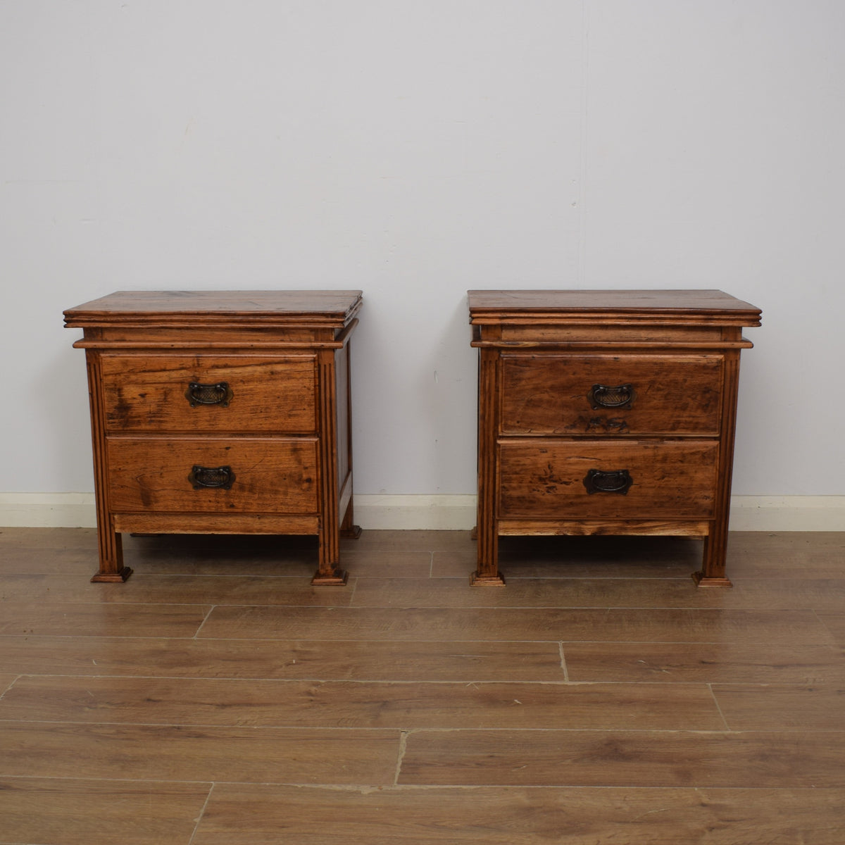 Restored Pair of Hardwood Bedsides
