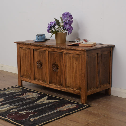 Restored Oak Blanket Box