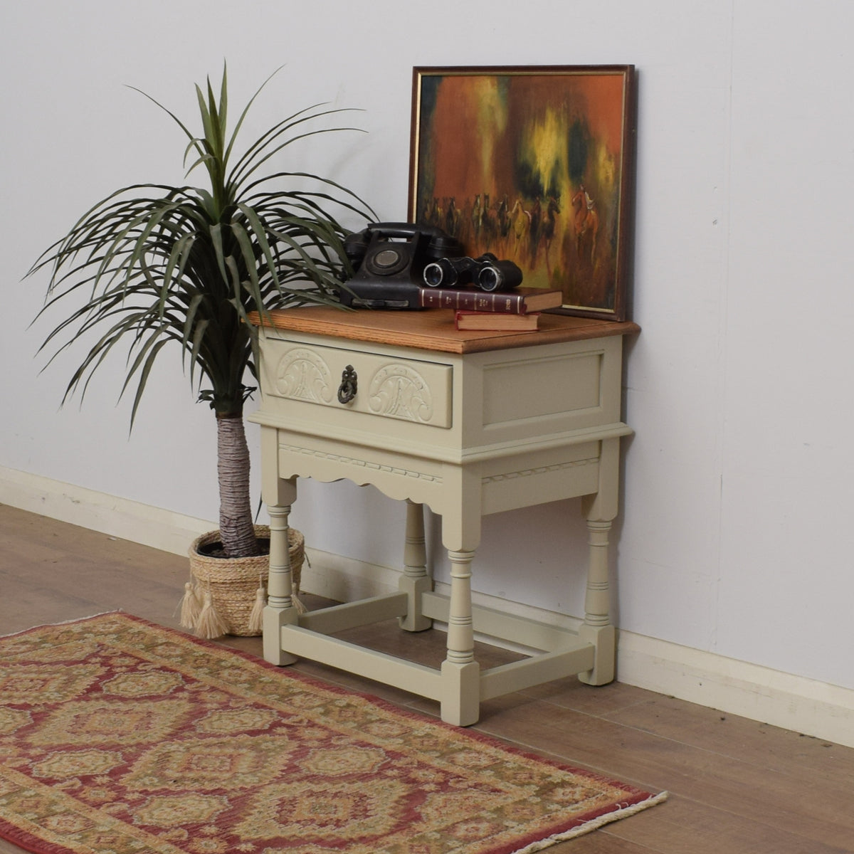 Restored Painted Side Table