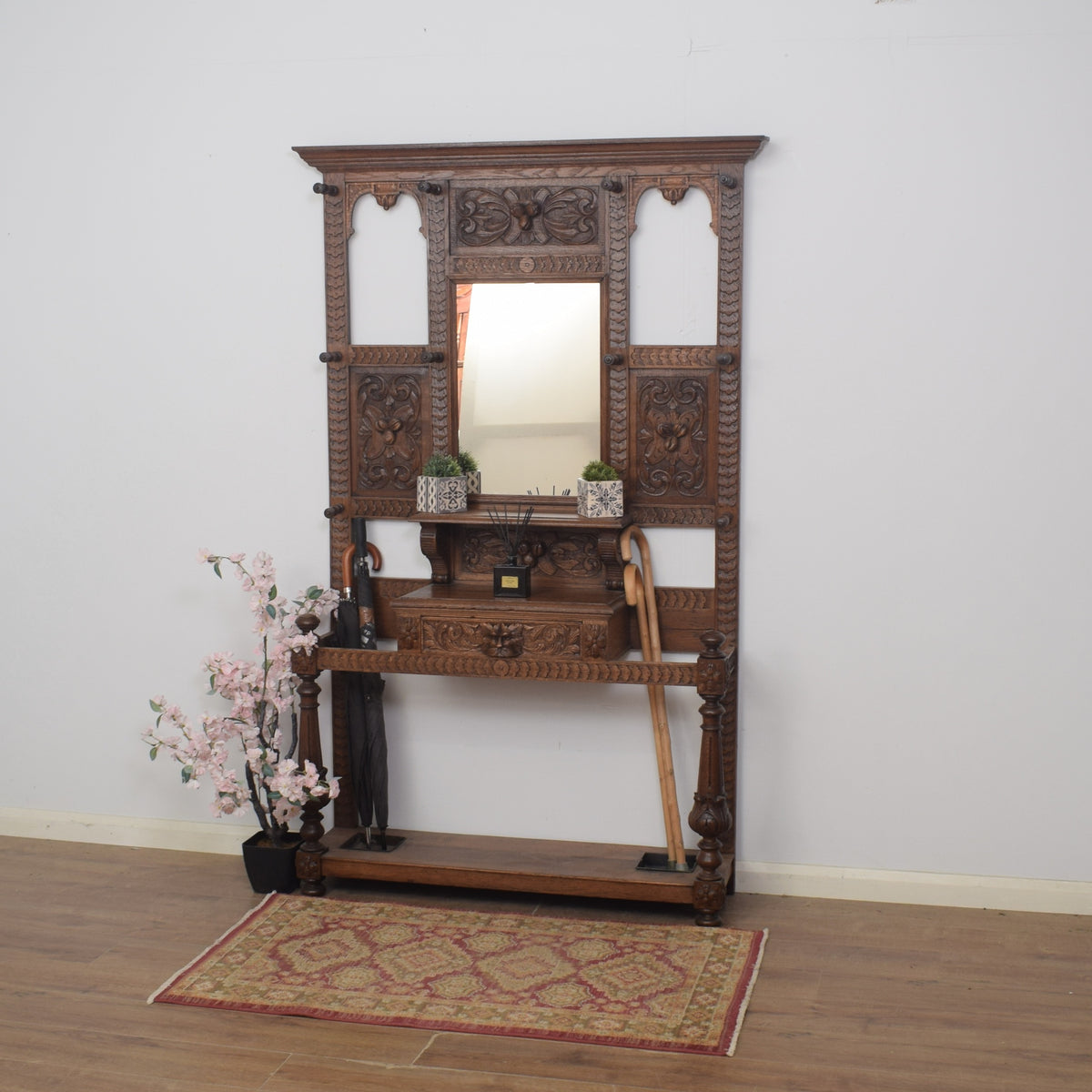 Carved Greenman Hallstand