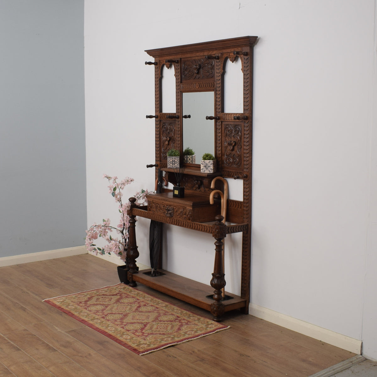 Carved Greenman Hallstand