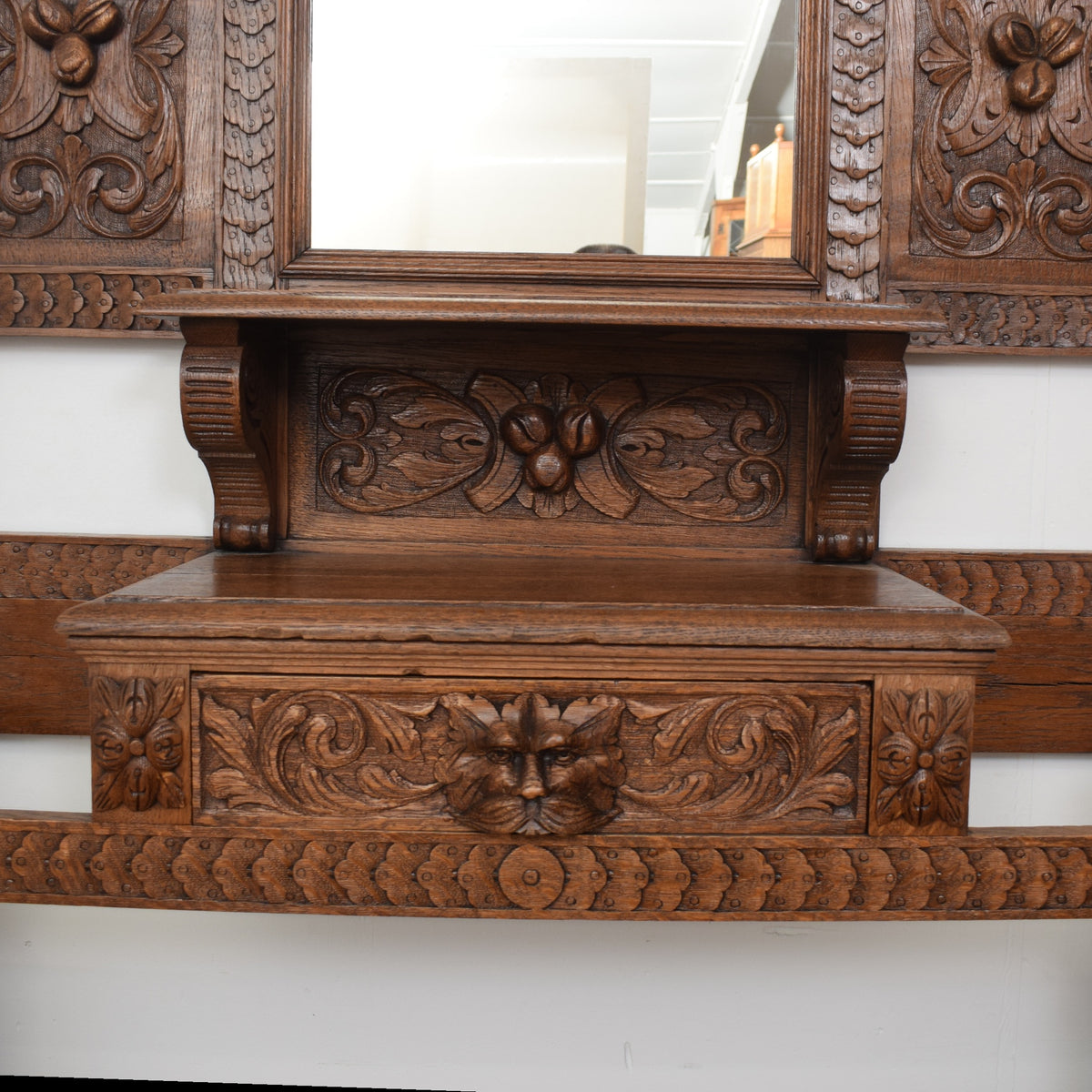 Carved Greenman Hallstand
