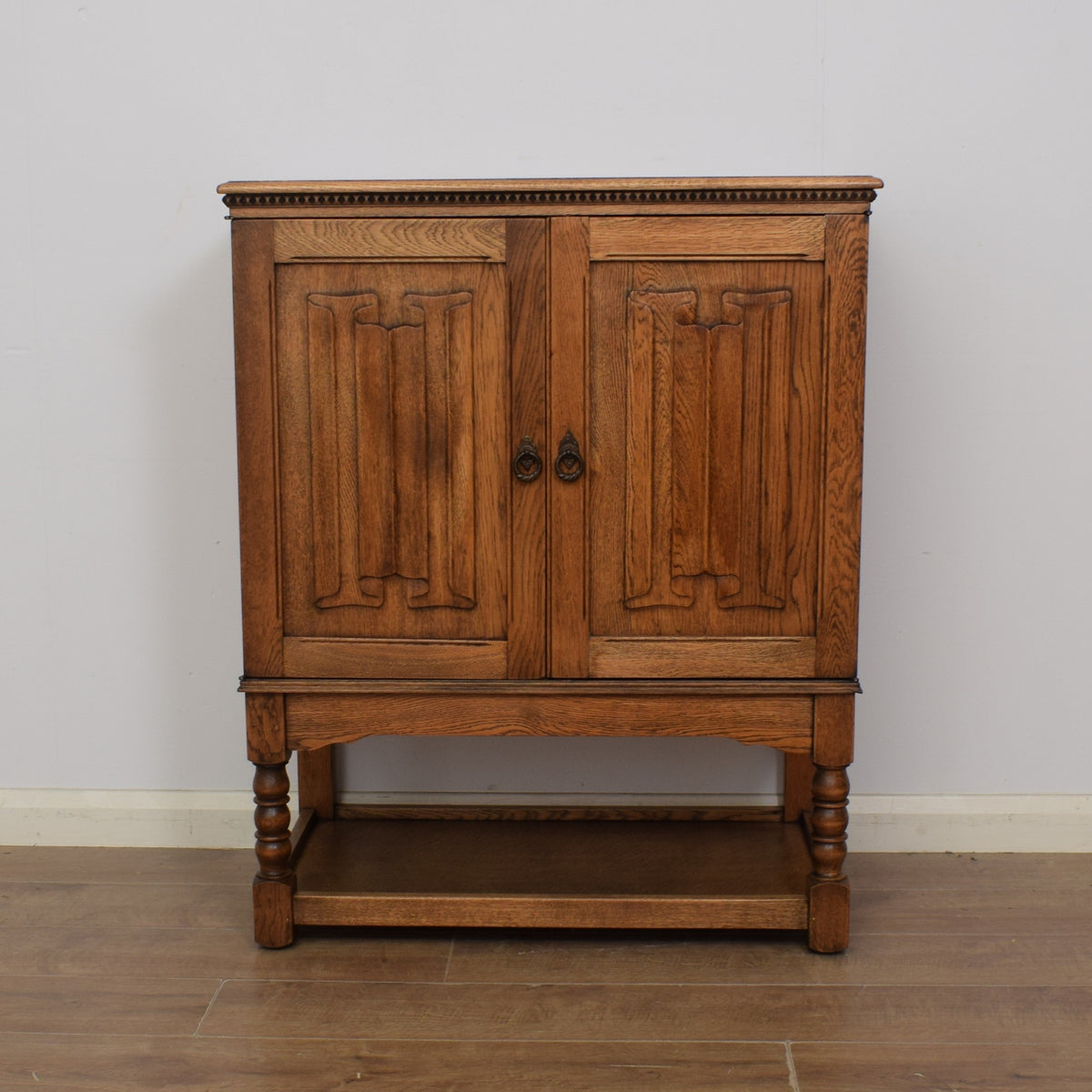 Linenfold Oak Cabinet