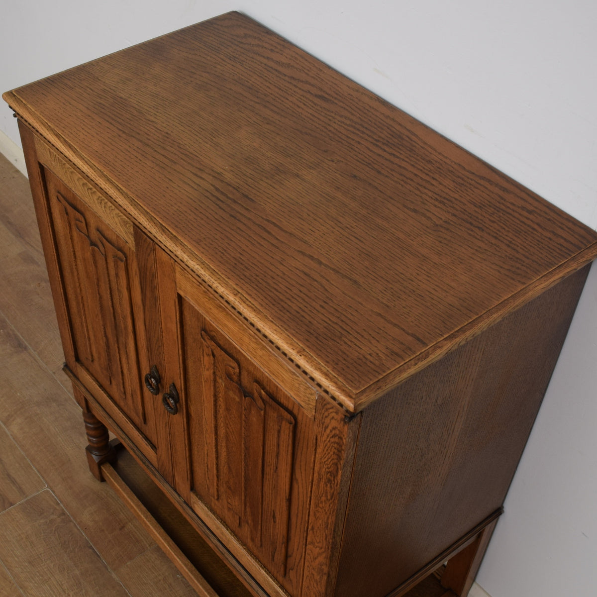 Linenfold Oak Cabinet