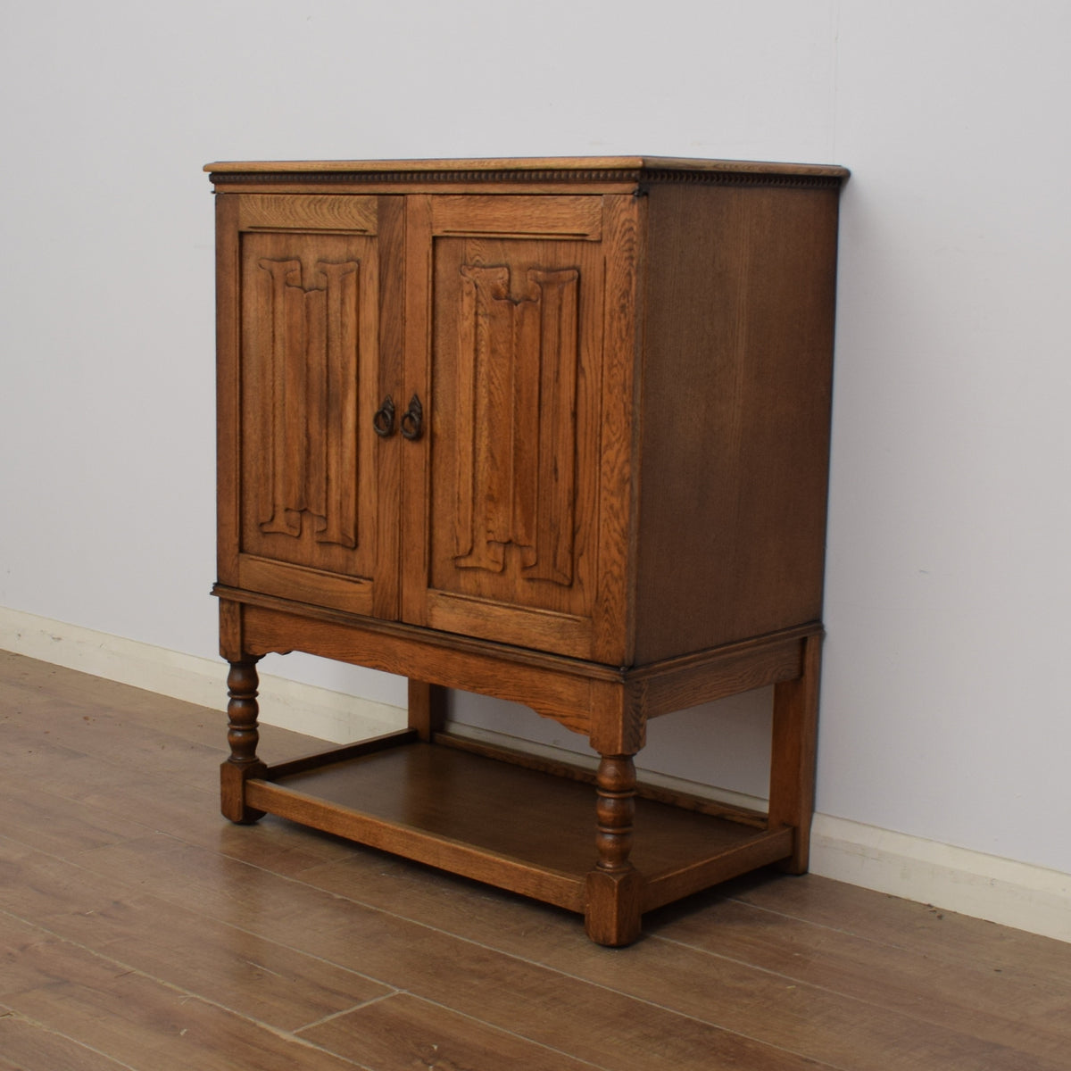 Linenfold Oak Cabinet